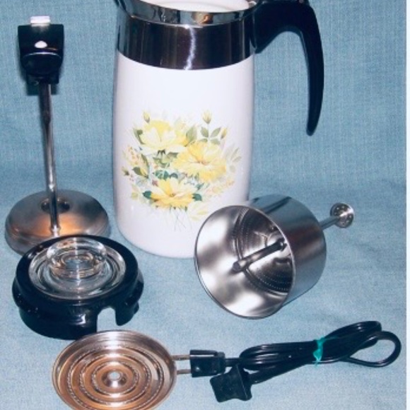 Corning Ware French Spring Electric Coffee Percolator - Picture 2 of 12